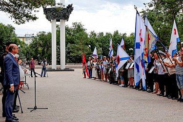 В Оренбурге состоялось шествие в честь Дня Военно-Морского Флота